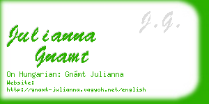 julianna gnamt business card